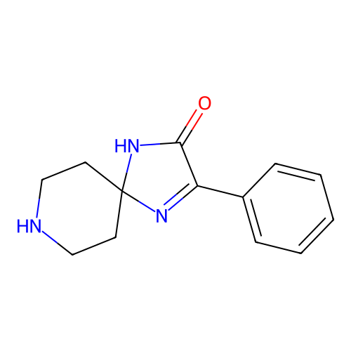 3-Phenyl-1,4,8-triazaspiro[4.5]dec-3-en-2-one structure