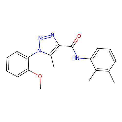N-(2,3-dimethylphenyl)-1-(2-methoxyphenyl)-5-methyl-1H-1,2,3-triazole-4-carboxamide structure