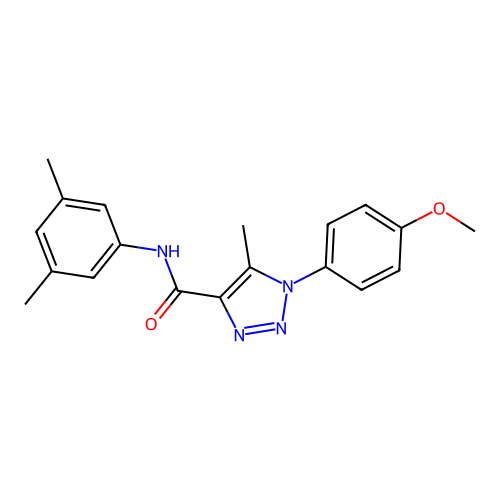 N-(3,5-dimethylphenyl)-1-(4-methoxyphenyl)-5-methyl-1H-1,2,3-triazole-4-carboxamide structure