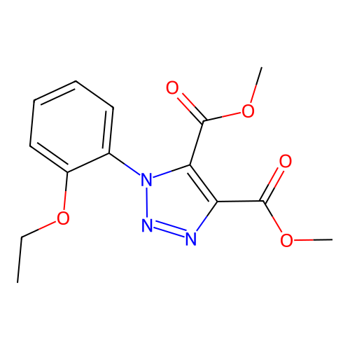 dimethyl 1-(2-ethoxyphenyl)-1H-1,2,3-triazole-4,5-dicarboxylate structure