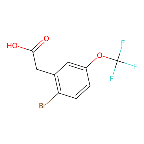 2-Bromo-5-(trifluoromethoxy)phenylacetic acid structure