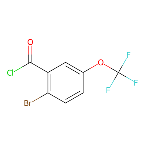 2-bromo-5-(trifluoromethoxy)benzoyl Chloride structure