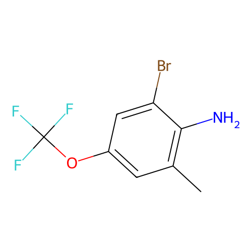 2-Bromo-6-methyl-4-(trifluoromethoxy)aniline structure