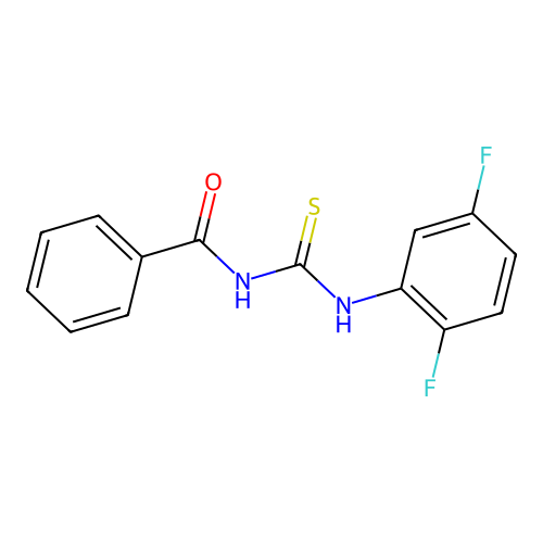 1-Benzoyl-3-(2,5-difluorophenyl)thiourea structure