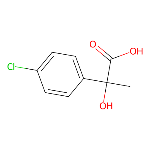2-(4-Chlorophenyl)-2-hydroxypropanoic acid structure