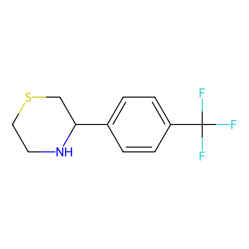 3-[4-(Trifluoromethyl)phenyl] thiomorpholine structure