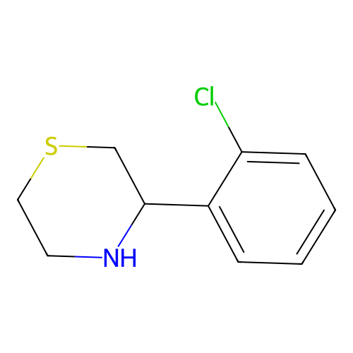 3-(2-Chlorophenyl)thiomorpholine structure