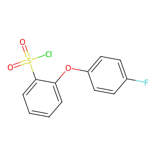 [2-(4-Fluorophenoxy)phenyl]sulfonyl chloride structure