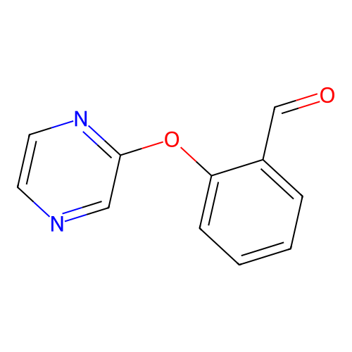 2-(Pyrazin-2-yloxy)benzaldehyde structure