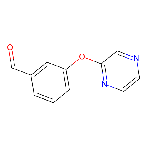 3-(Pyrazin-2-yloxy)benzaldehyde structure