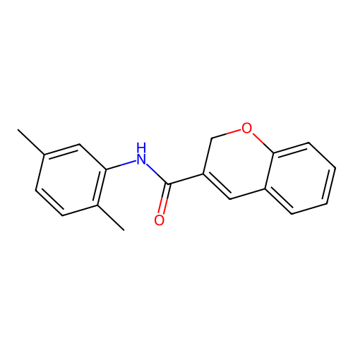 N-(2,5-dimethylphenyl)-2H-chromene-3-carboxamide structure