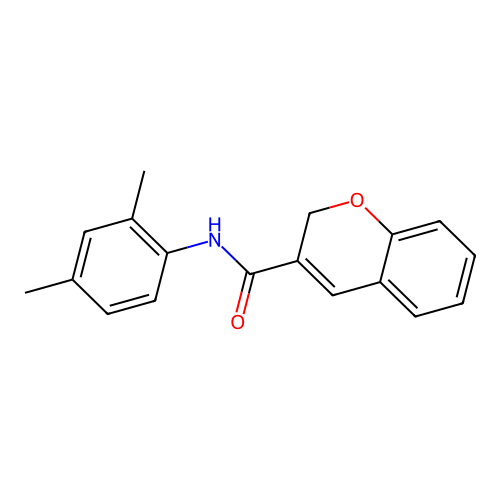 N-(2,4-dimethylphenyl)-2H-chromene-3-carboxamide structure