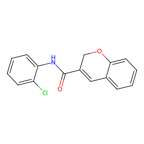 N-(2-chlorophenyl)-2H-chromene-3-carboxamide structure