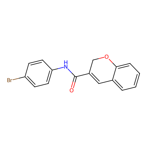 N-(4-bromophenyl)-2H-chromene-3-carboxamide structure