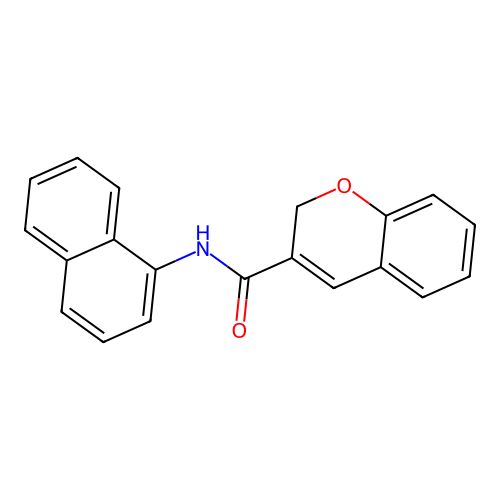 N-(naphthalen-1-yl)-2H-chromene-3-carboxamide structure