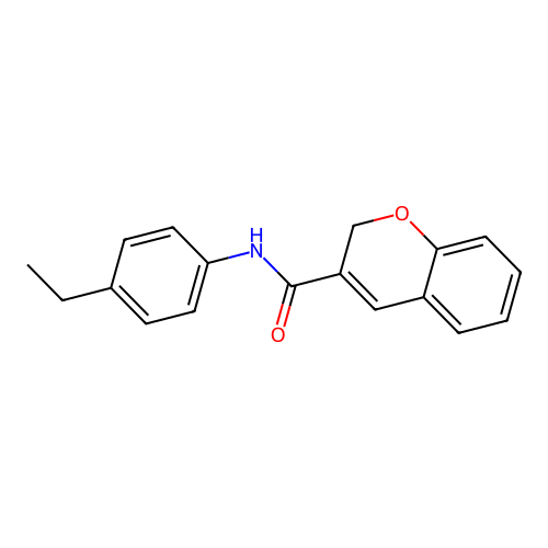 N-(4-ethylphenyl)-2H-chromene-3-carboxamide structure