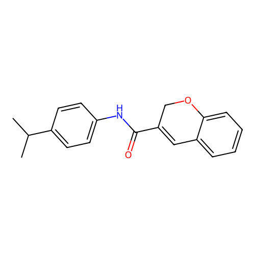 N-[4-(propan-2-yl)phenyl]-2H-chromene-3-carboxamide structure