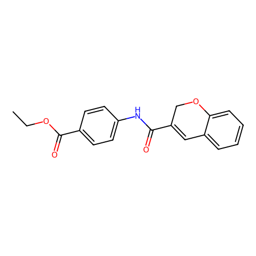 ethyl 4-[(2H-chromen-3-ylcarbonyl)amino]benzoate structure
