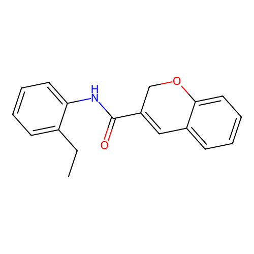 N-(2-ethylphenyl)-2H-chromene-3-carboxamide structure