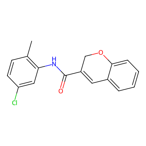 N-(5-chloro-2-methylphenyl)-2H-chromene-3-carboxamide structure