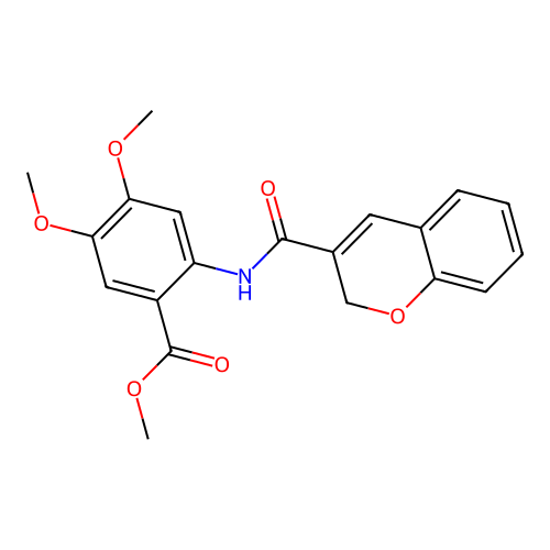 methyl 2-(2H-chromene-3-carbonylamino)-4,5-dimethoxybenzoate structure