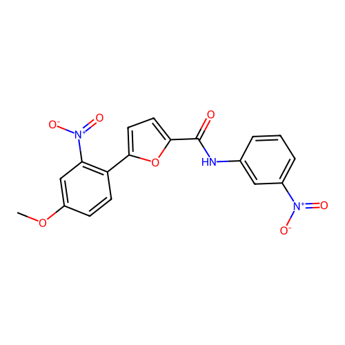 5-(4-methoxy-2-nitrophenyl)-N-(3-nitrophenyl)furan-2-carboxamide structure