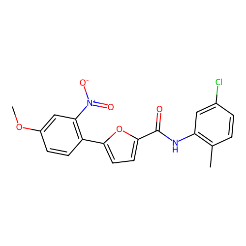 N-(5-chloro-2-methylphenyl)-5-(4-methoxy-2-nitrophenyl)furan-2-carboxamide structure