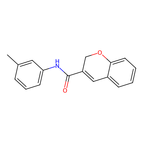 N-(3-methylphenyl)-2H-chromene-3-carboxamide structure