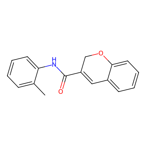 N-(2-methylphenyl)-2H-chromene-3-carboxamide structure