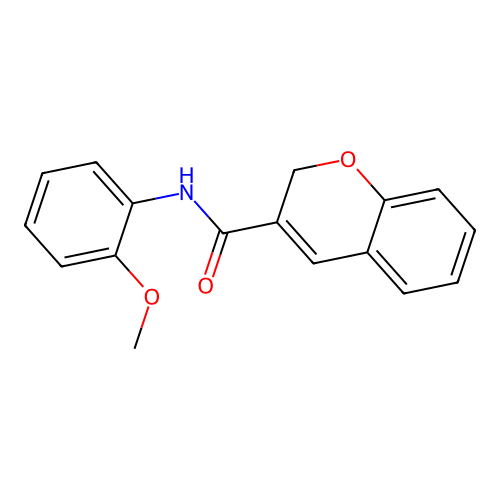 N-(2-methoxyphenyl)-2H-chromene-3-carboxamide structure