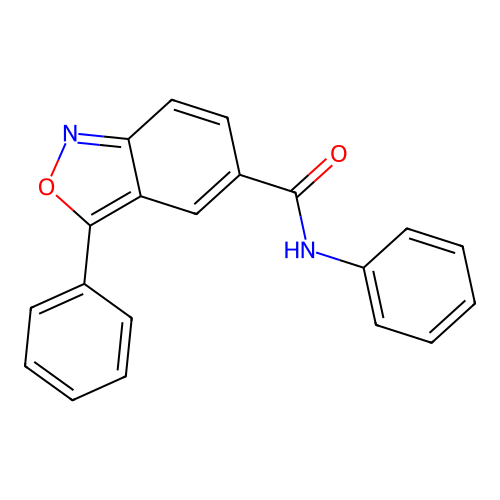 N,3-diphenyl-2,1-benzoxazole-5-carboxamide structure