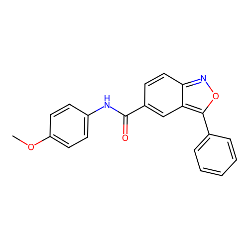 N-(4-methoxyphenyl)-3-phenyl-2,1-benzoxazole-5-carboxamide structure