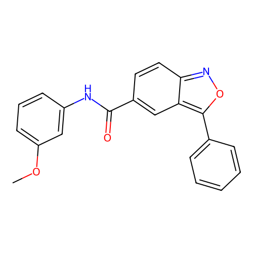 N-(3-methoxyphenyl)-3-phenyl-2,1-benzoxazole-5-carboxamide structure