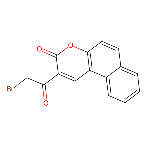 3H-Naphtho[2,1-b]pyran-3-one, 2-(bromoacetyl)- structure