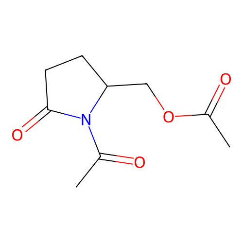5-Acetoxymethyl-N-acetyl-2-pyrrolidinone structure