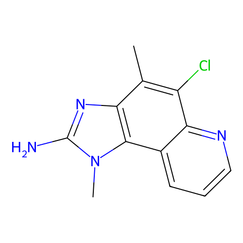5-Chloro-1,4-dimethylimidazo[4,5-f]quinolin-2-amine structure