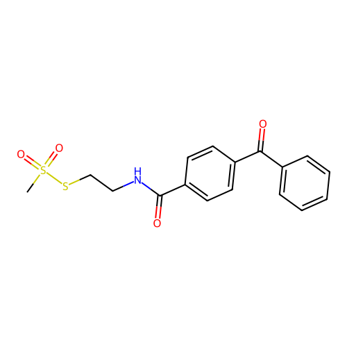 Benzophenone-4-carboxamidoethyl Methanethiosulfonate structure