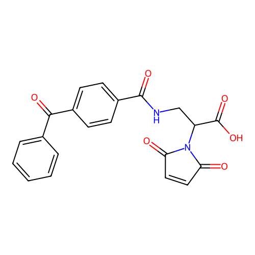 3-(Benzophenone-4-carboxamido)-2-maleimidopropanoic Acid structure