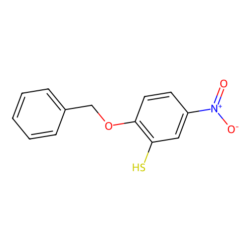 2-Benzyloxy-5-nitrobenzenethiol structure