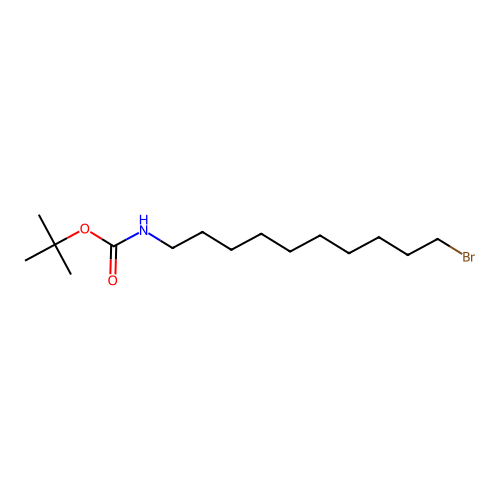 tert-butyl N-(10-bromodecyl)carbamate structure