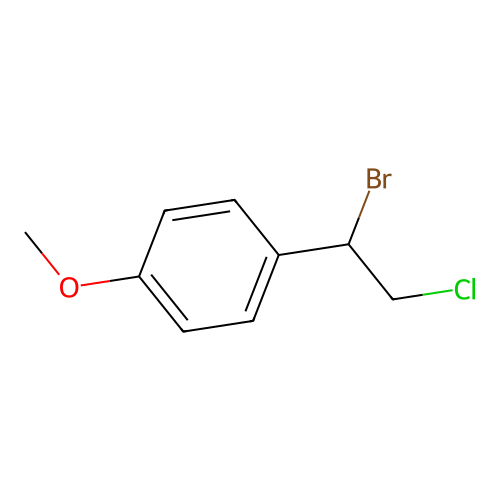 1-(1-Bromo-2-chloroethyl)-4-methoxybenzene structure