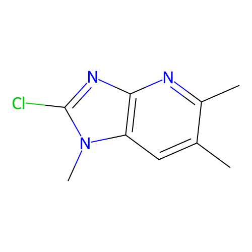 2-Chloro-1,5,6-trimethylimidazo [4,5-b] Pyridine structure