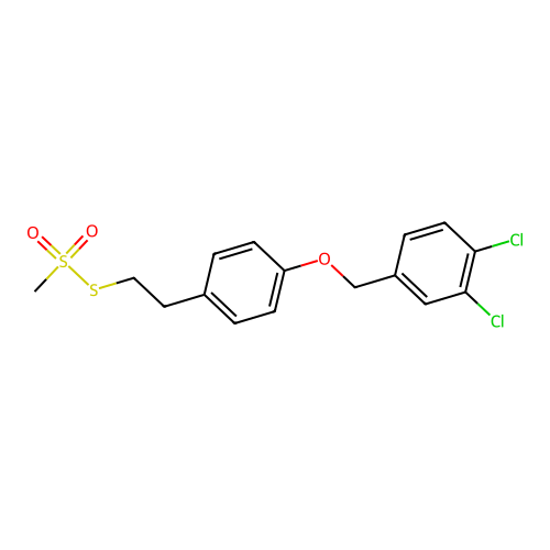 1,2-Dichloro-4-[[4-(2-methylsulfonylsulfanylethyl)phenoxy]methyl]benzene structure