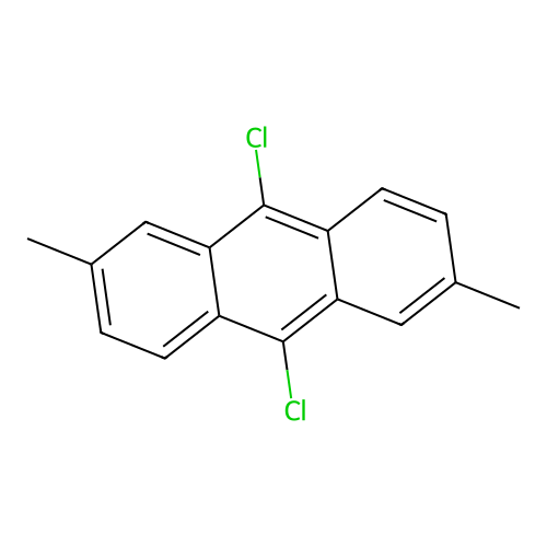 9,10-Dichloro-2,6-dimethylanthracene structure