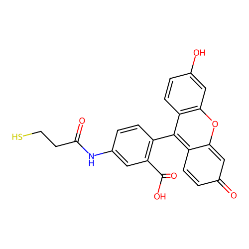 2-[(5-Fluoresceinyl)aminocarbonyl]ethyl Mercaptan structure