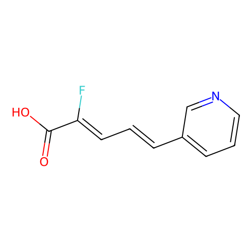 2-Fluoro-5-pyridin-3-ylpenta-2,4-dienoic acid structure
