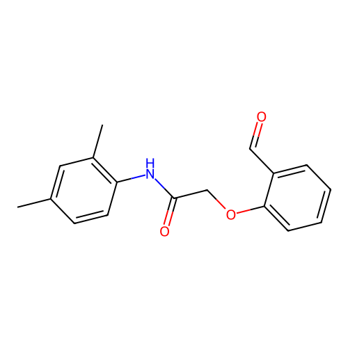 N-(2,4-dimethylphenyl)-2-(2-formylphenoxy)acetamide structure