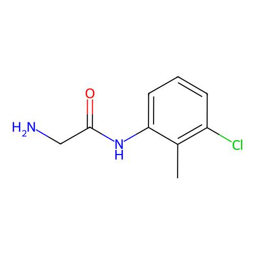 2-amino-N-(3-chloro-2-methylphenyl)acetamide structure