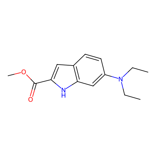 methyl 6-(diethylamino)-1H-indole-2-carboxylate structure