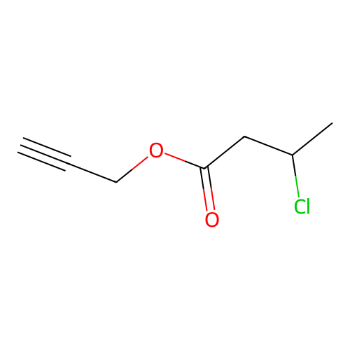 3-氯丁酸-2-丙炔酯 structure